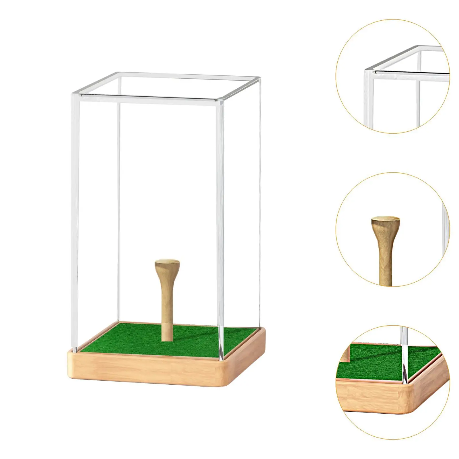 Golf Ball Display Box Multiuse Storage Box for Earphone Small Toys Baseball