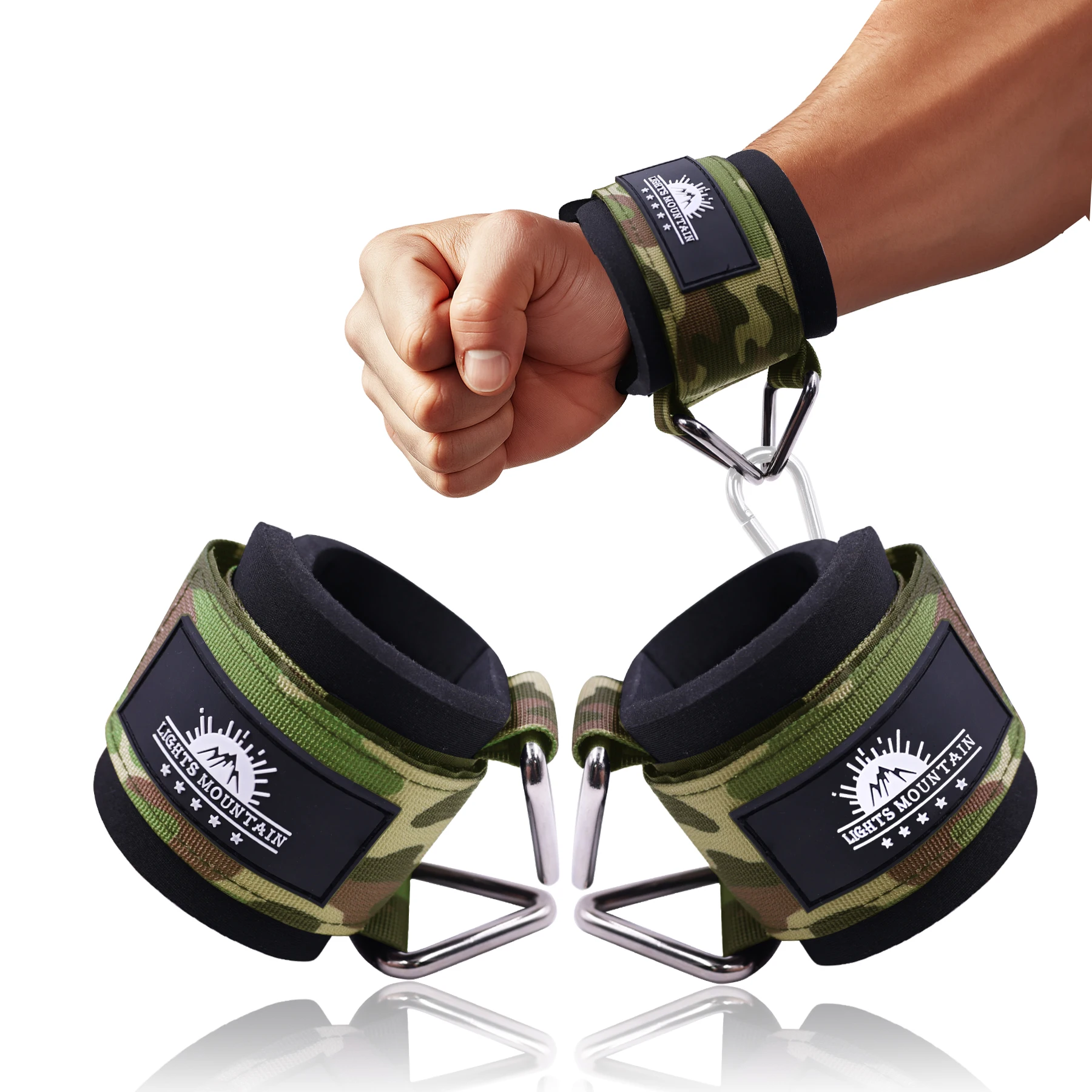 調節可能な手首カフス ネオプレンパッド入りストラップ ケーブルマシン