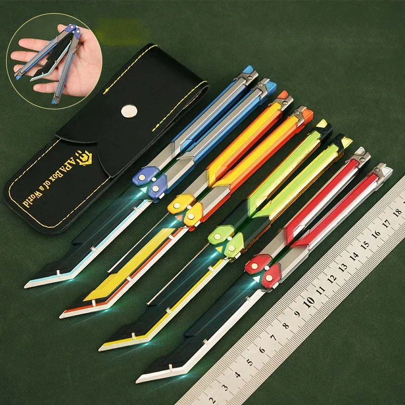 HotValorantGameMerchCraftToy,20cm(7,8pulgadas),cuchillodemariposaRGXplegable,metaldealeacióndezinc,vieneconfunda-AliExpress1420