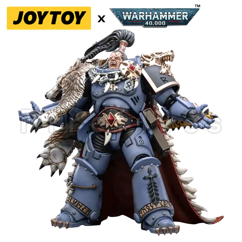 1/18 JOYTOY Action Figure 40K Space Wolves Ragnar Blackmane Re