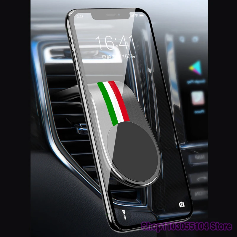 

Magnetic Car Phone Holder Stand Car Air Vent sticker For Fiat 500 500C 500X 500L Abarth 695 Bravo Panda Punto Tipo ARGO