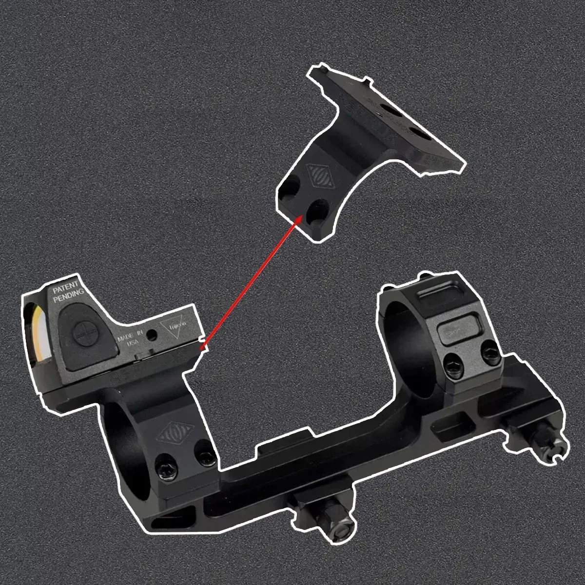 Rifle Scope Mount Tactical GEISS Automatics Airsoft AR15 AK47 Optical Scope Mount Cantilever 25.4mm 30mm QD Mount For Picatinny Rail Hunting