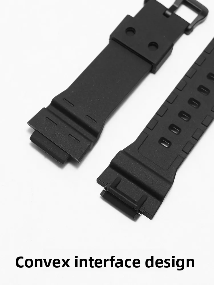 Soft Silicone Sports Watch Strap in Black