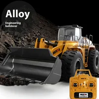Huina 583 Bulldozer Bulldozer Remote Loading Vehicle Power Electric Semi Alloy Simulation Engineering Vehicle Model Game Gifts 1