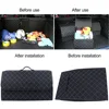 Car Trunk Organizer: Leather folding design, large-capacity, multi-use storage bag for autos. 5