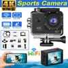 4K/30fps Ultra HD Action Camera WiFi 2.0-inch Waterproof Helmet Video Recording Camera Sports Camera Outdoor Mini Portable Cam 1