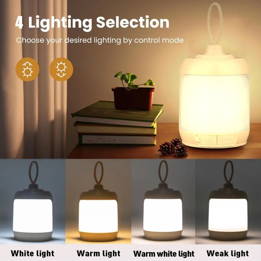 Portable LED Lantern Super Bright Rechargeable Camping Light Outdoor Tent Lamp High Lumen Hanging Lights Bedside Lamps