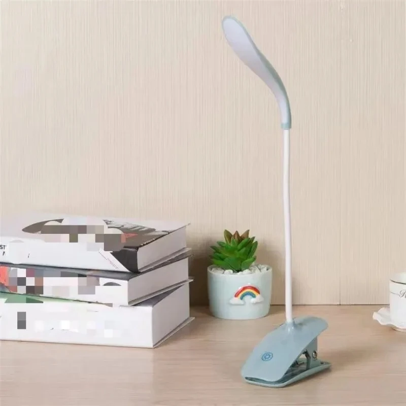 USB Charging Duckbill Desk Lamp Three Levels Touch Dimming Bedroom Bedside LED Eye Protection Learning Desk Lamp Clip Book led lamp