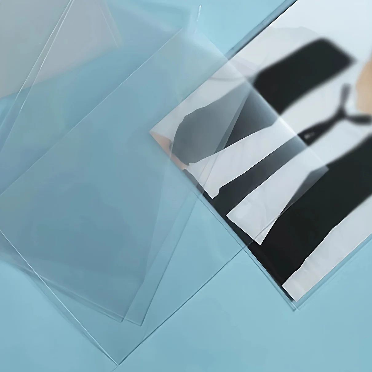 50pcs-Transparent Card Protective Bags, Postcard Protective Bags