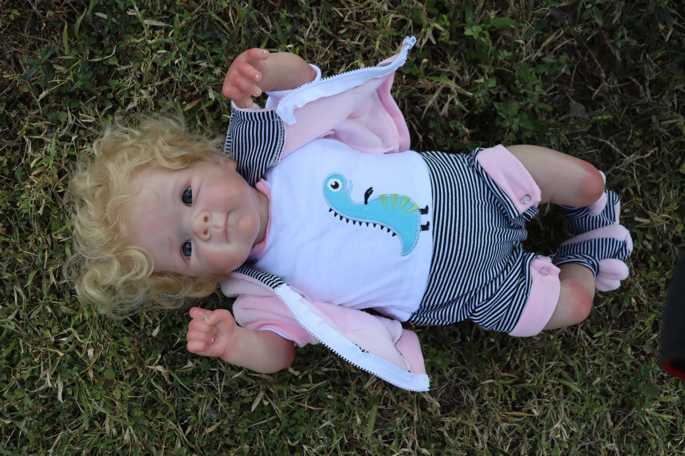 

FBBD Already Finished Reborn Baby Doll Bettie With Hand-Rooted Hair Art Doll With Dress In The Picture Christmas Gift