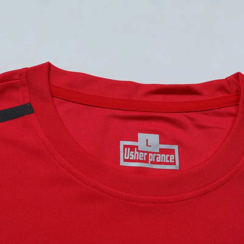 CHRLCK-أطقم ركض سريعة الجفاف للرجال ، تي شيرت جيد...