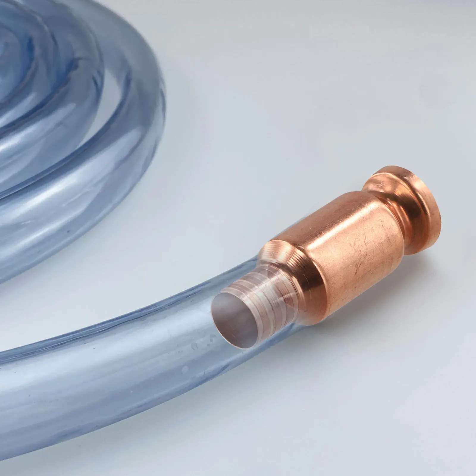 1pc Copper Siphon Filler Pipe For Safely Pumps Water Fuels Paints Copper 0.59in Self-priming Oil Pipe Pumpor Head Accessories