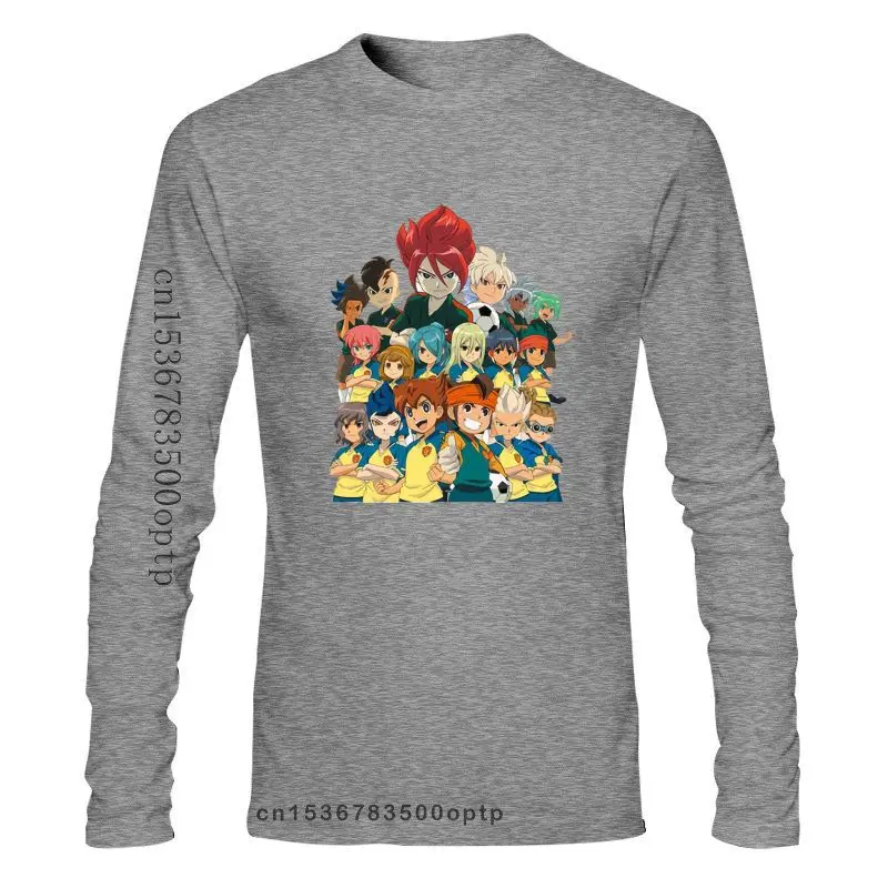 Мужская одежда Inazuma Eleven Футболка с рукавами летняя белая футболка логотипом