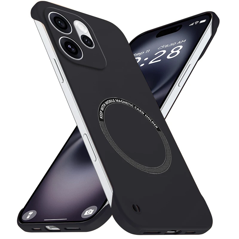 Ultra Thin Frameless Magnetic Case - Super Light Matte Hard Cover with Back Bumper Skin