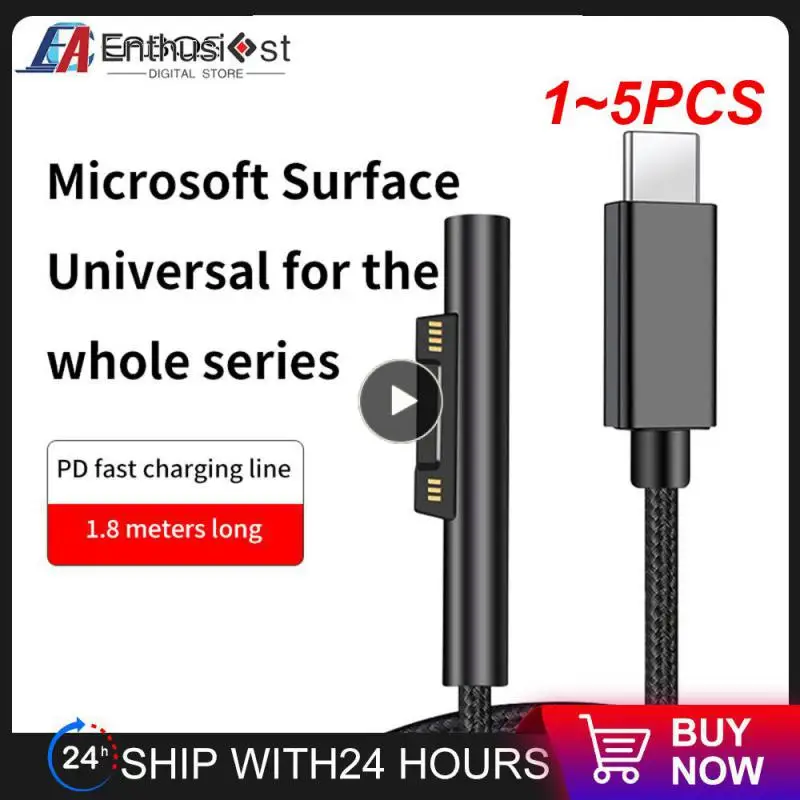 1 ~ 5Pcs Type-C Femmina A Per Microsoft Surface Pd Connector Per Microsoft Surface 3 4 5 6 Go Connector Usb C Adapt