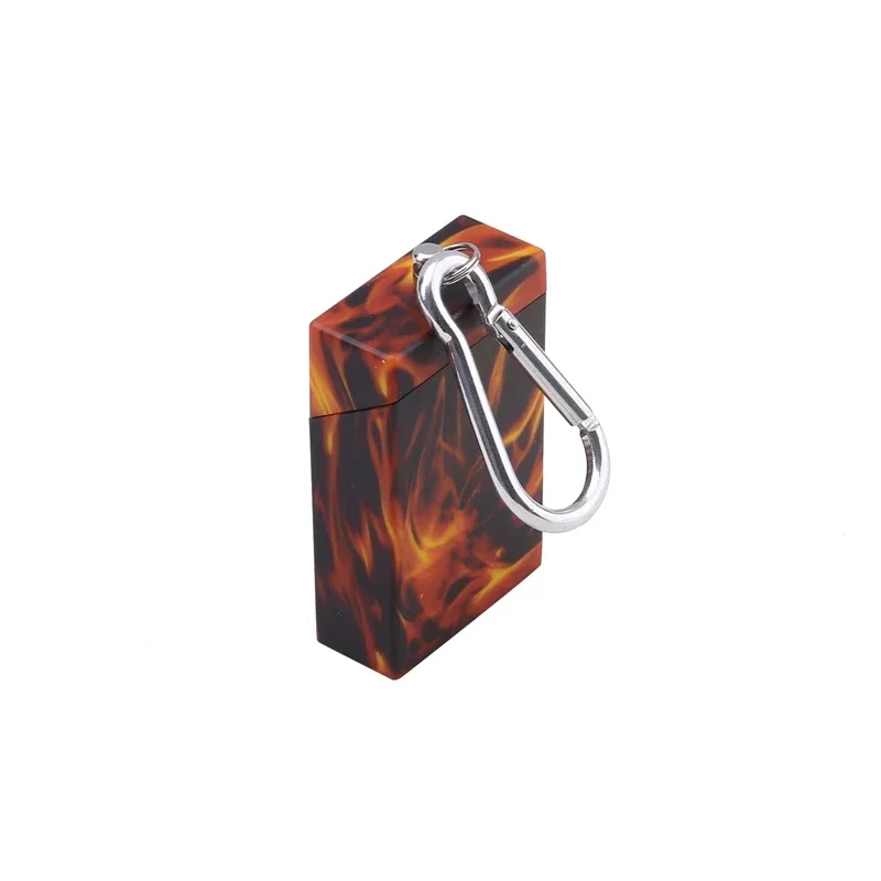 1pc Fashion Portable Lid Keychain Pocket Mini Metal