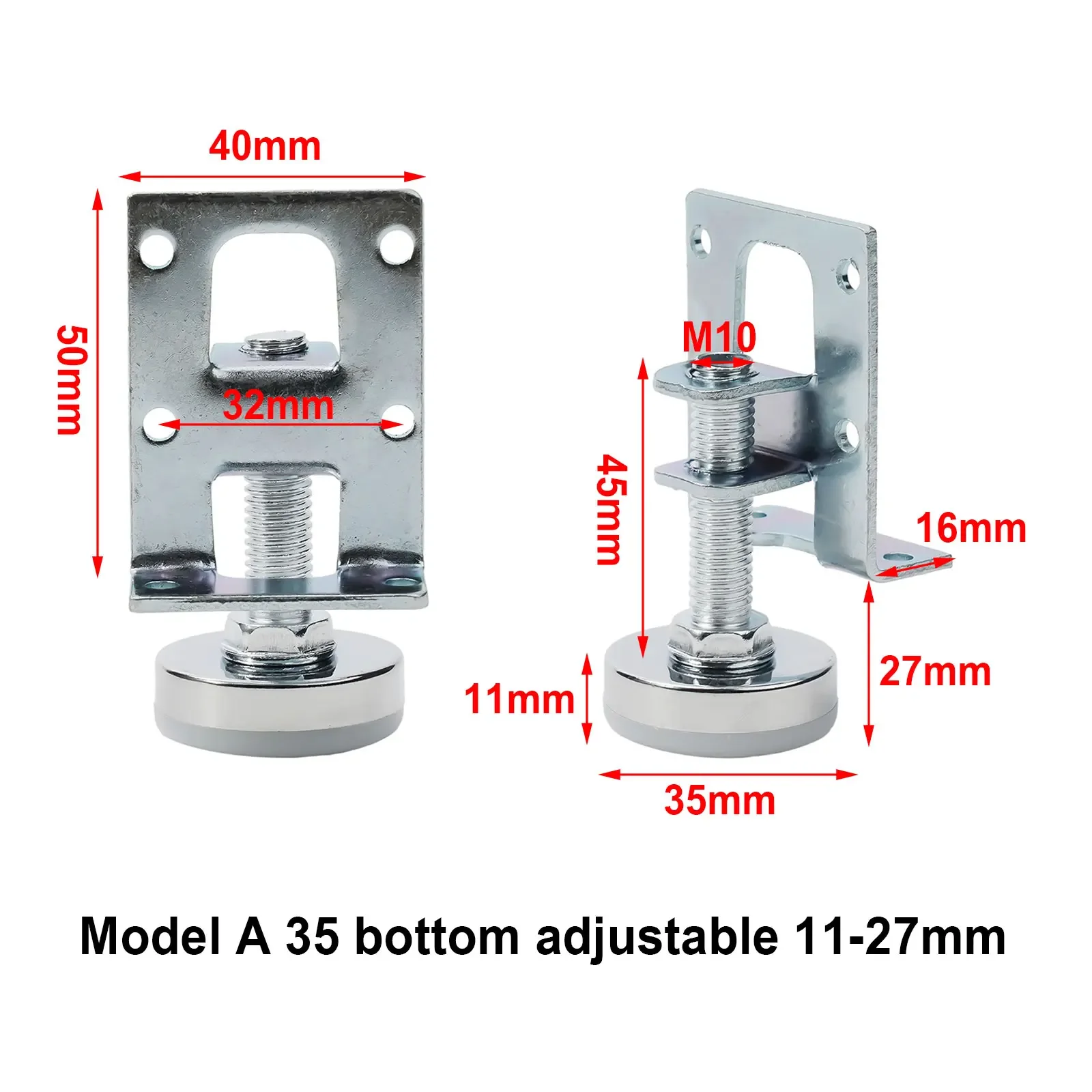 4pcs Leveling Feet Heavy Duty Furniture Levelers Duty Leveling Feet Adjustable Leveler Legs Cabinet Heavy Loadworkbench