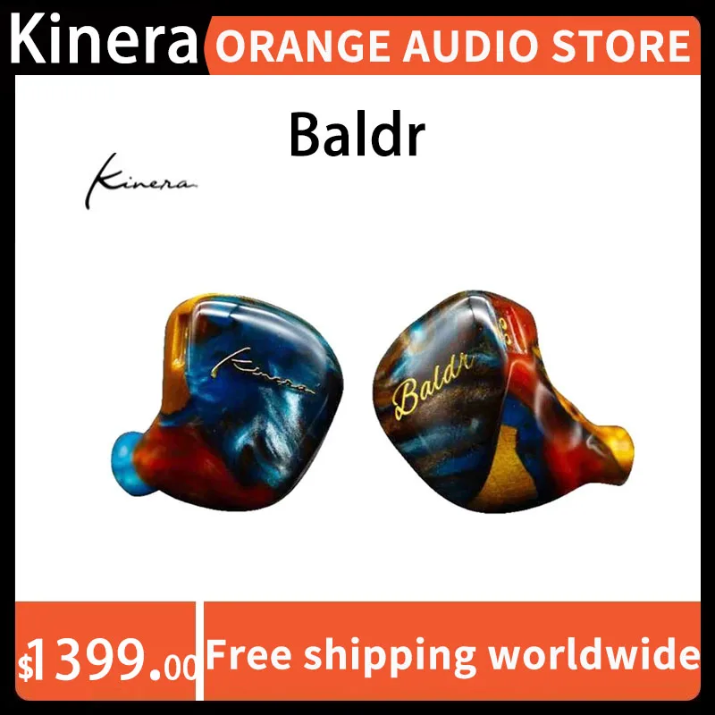 

Наушники-вкладыши Kinera Baldr 4 EST + 2BA + 1DD, Hi-Fi, шумоподавление