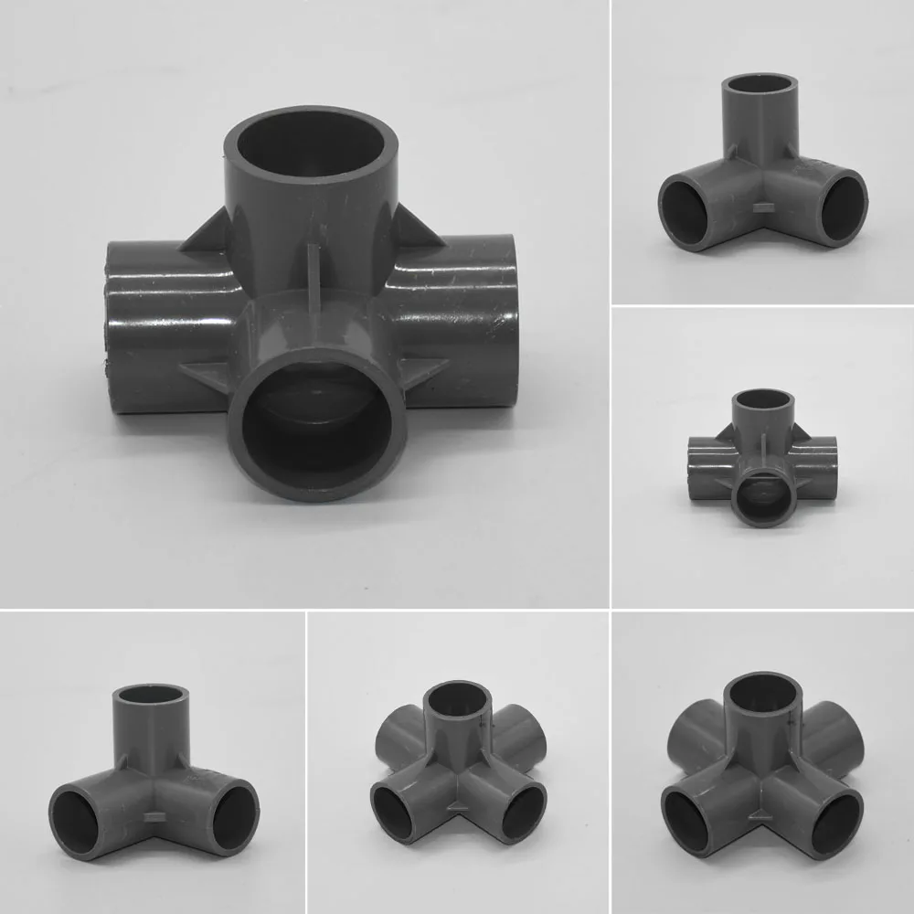 20 25 32mm PVC Pipe Connector Fittings DN15 DN20 DN25 3 4 5 Ways DIY 20-25-32mm-pvc-pipe-connector-fittings-dn15-dn20-dn25-3-4-5-ways-diy