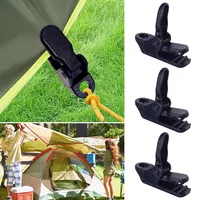 Tarpaulin Clip Tent Canopy Clip Buckle Outdoor Wind Rope Clamps Reusable Awning Mountaineering Camping Accessories 2