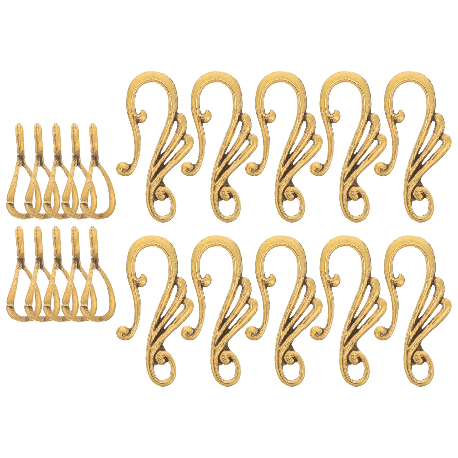 

10 Sets Diy Toggle Clasps Fastener Hook Toggle Connectors End Clasps Earring Charm