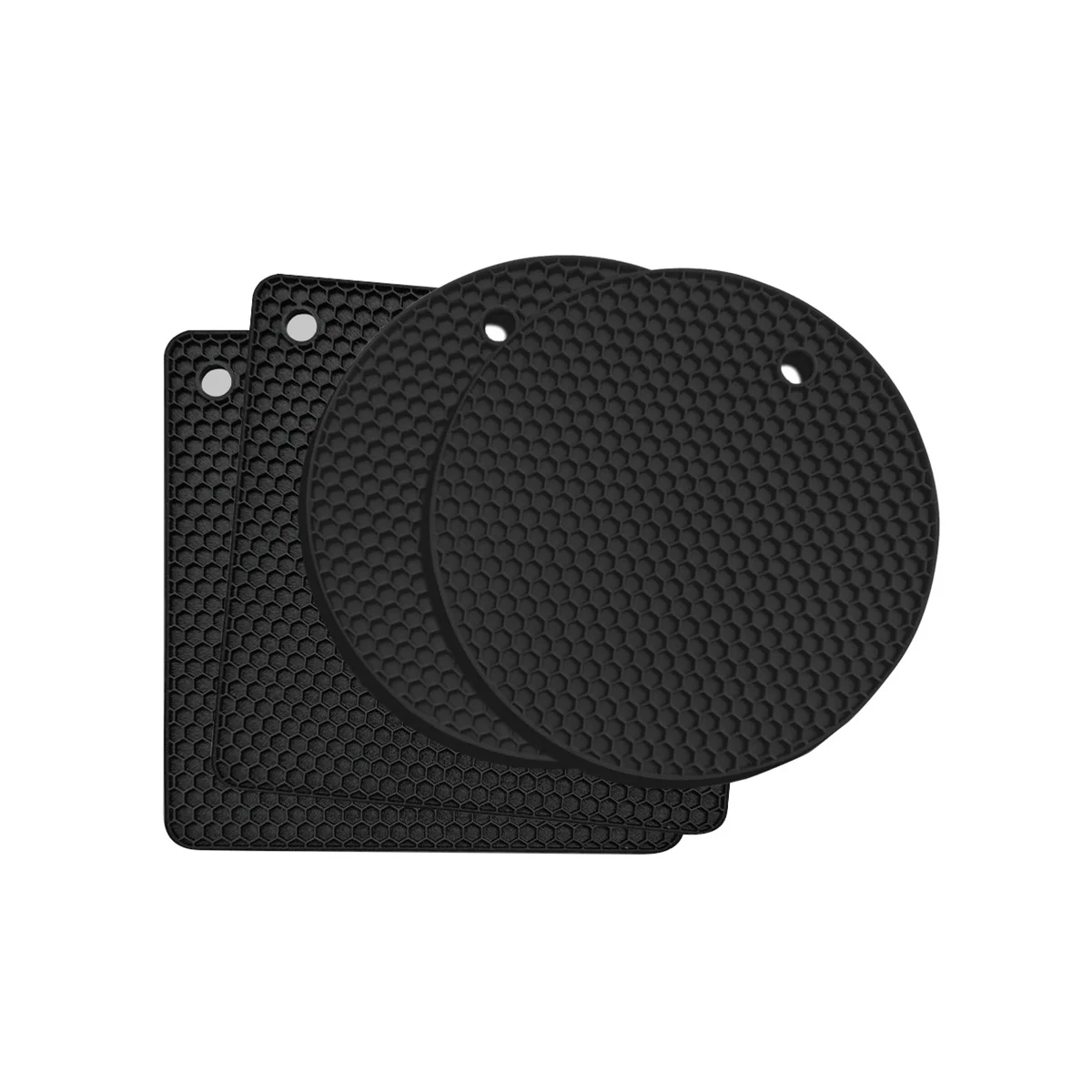 

4 шт., силиконовые подставки для кастрюль