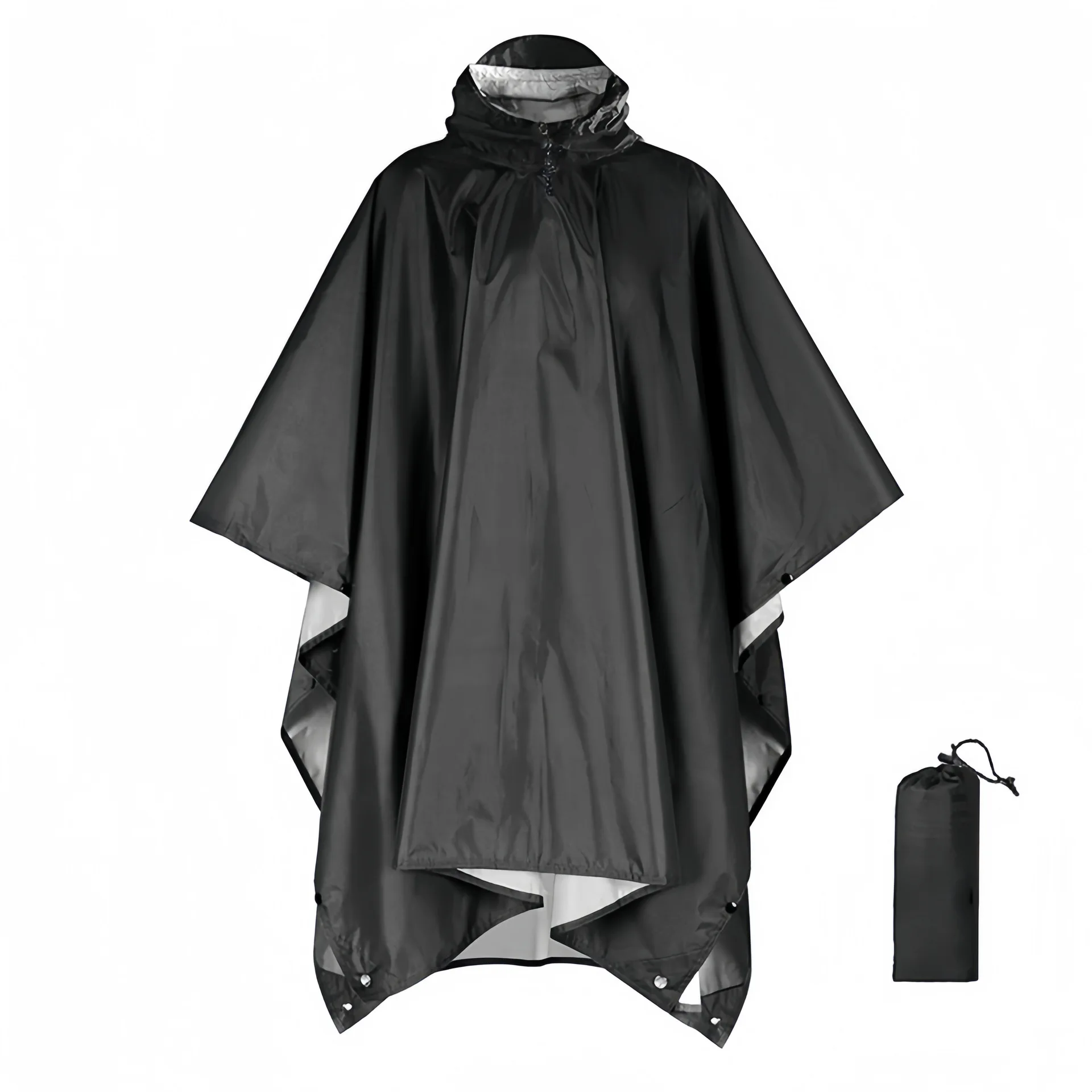 New 3 in 1 Outdoor Raincoat Hooded Sleeve Multifunction Rain