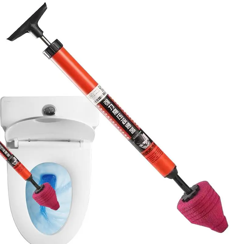 Air Plunger for Toilet Toilet Unclogger Plunge Tool with Ergonomic Handle High Pressure Plumbing Tool Air Drain Clog Remover