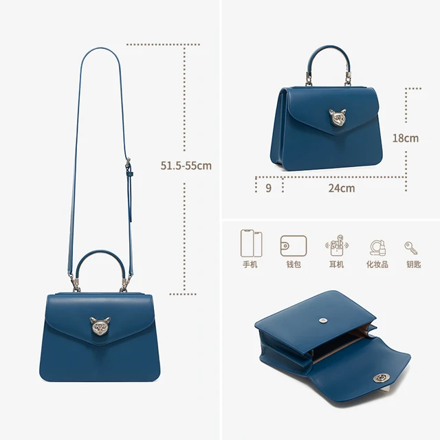 2023 BAFELLI CAT WOMEN'S NEW FASHION HANDBAG LADY STYLISH BUSINESS FEMALE LEATHER LUXURY BRAND CASUAL SHOULDER PURSE 6