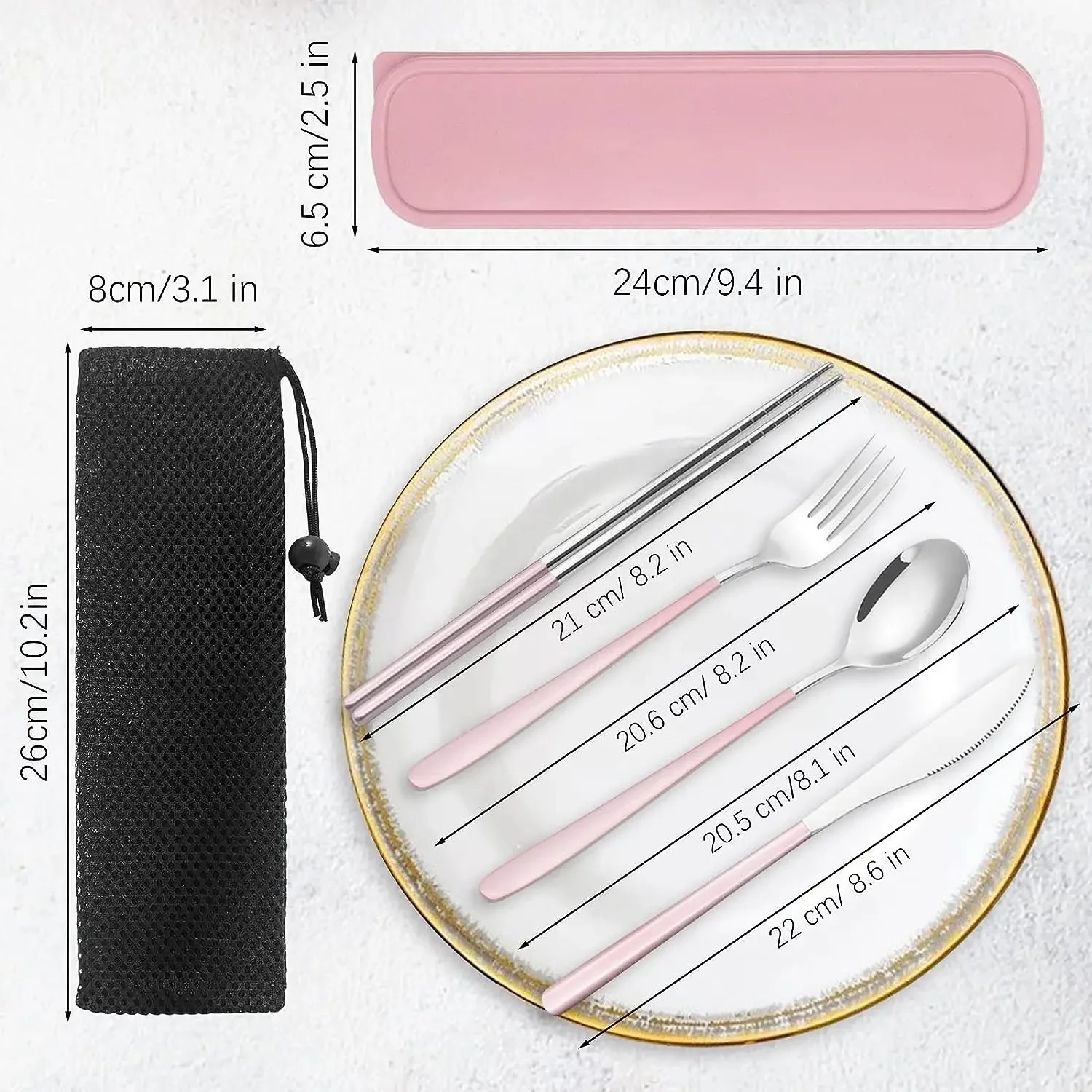Portable Utensils Knife Forks Spoons 5