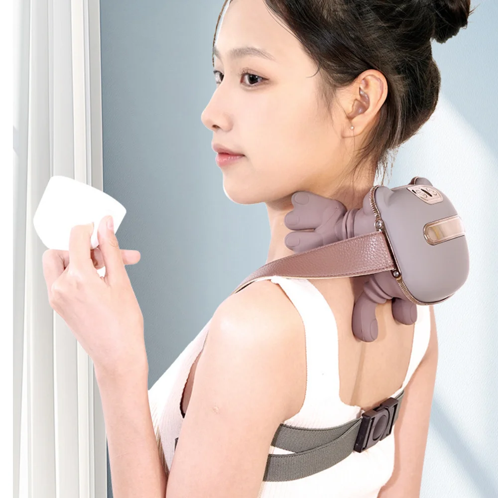 Bionic Hand Shoulder & Neck Massager Heated Massage Relieve Shoulder and Neck Pain Deep Relaxation Trapezius Muscle Massager