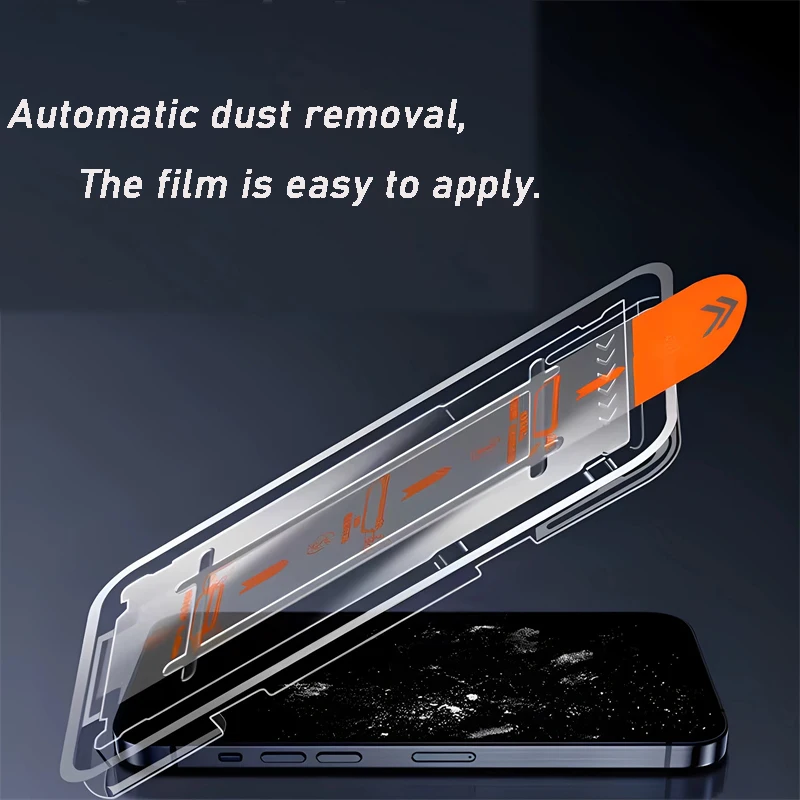Premium Dust-Free Tempered Glass Screen Protector - Easy Installation, HD Clarity
