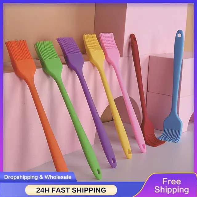 Barbecue Kefe Hőszigetelés Szilikon Kis Grill Ecset Sütemény Sütőcsők Sütőszerszámok Főző Kefék Fagyos Fogantyú 38 G