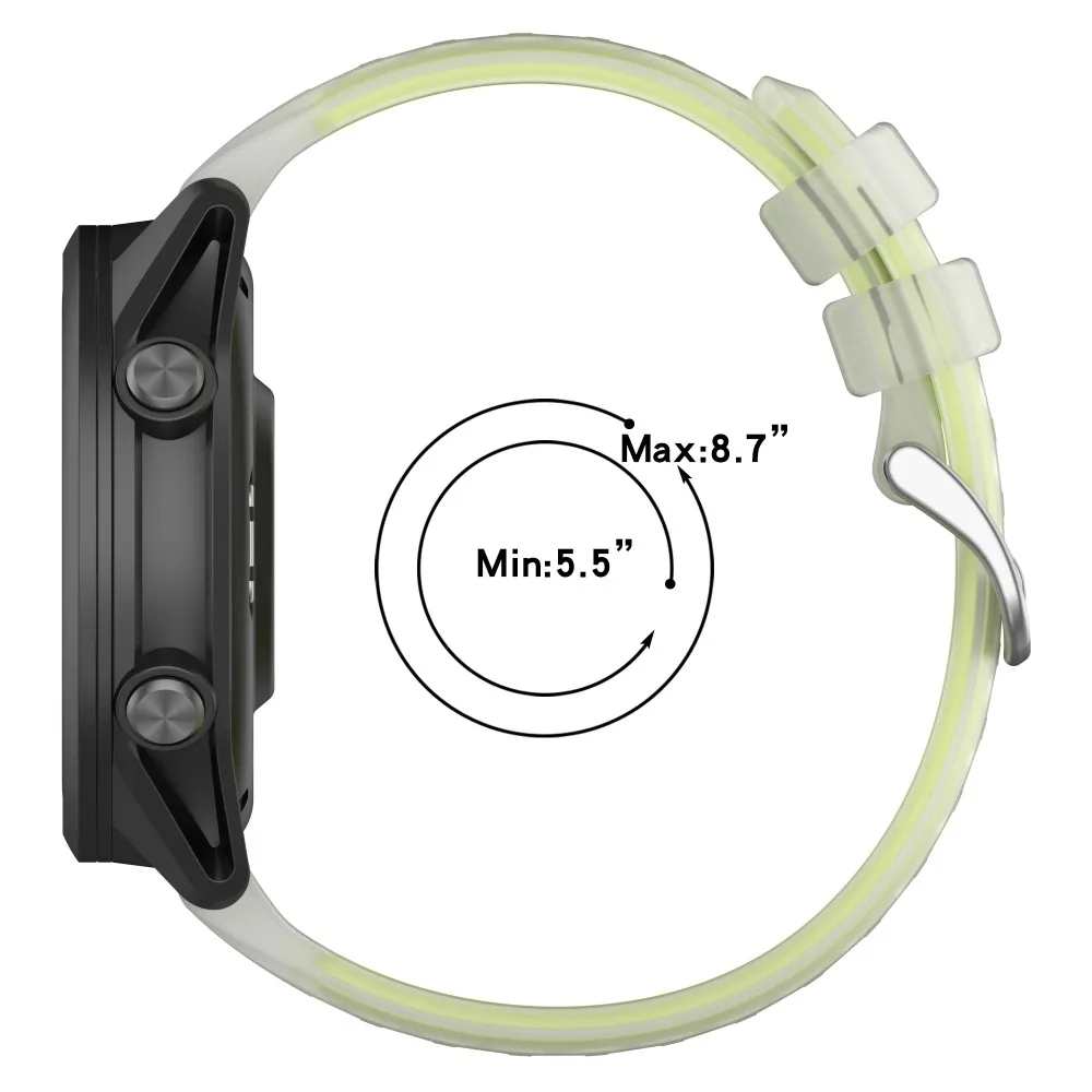 Translucent Silicone Wristband - 20mm/22mm Strap