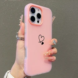Adorable Heart Design Phone Case - Charming and Stylish Cover - Galaxy S23+ (Pink)