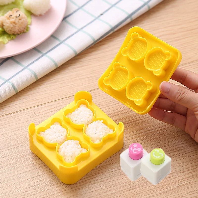 

Rice Ball Mold DIY Nori Punch Sushi Embossing Device Sushi Maker Mold Sushi Kit Bear Baking Bento Kitchen Making Sushi Tools