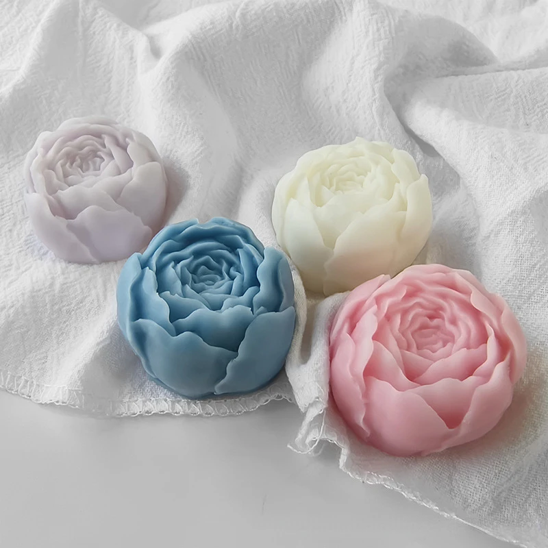 Austin Flower Silicone Candle Molds 3D Mini Rose Flower Fragrance Gypsum Resin Soap Making DIY Chocolate Ice Cake Baking Mold aromatherapy candle mold cake mold silicone mold silicone candle molds silicone candle mold candle mold beeswax mold