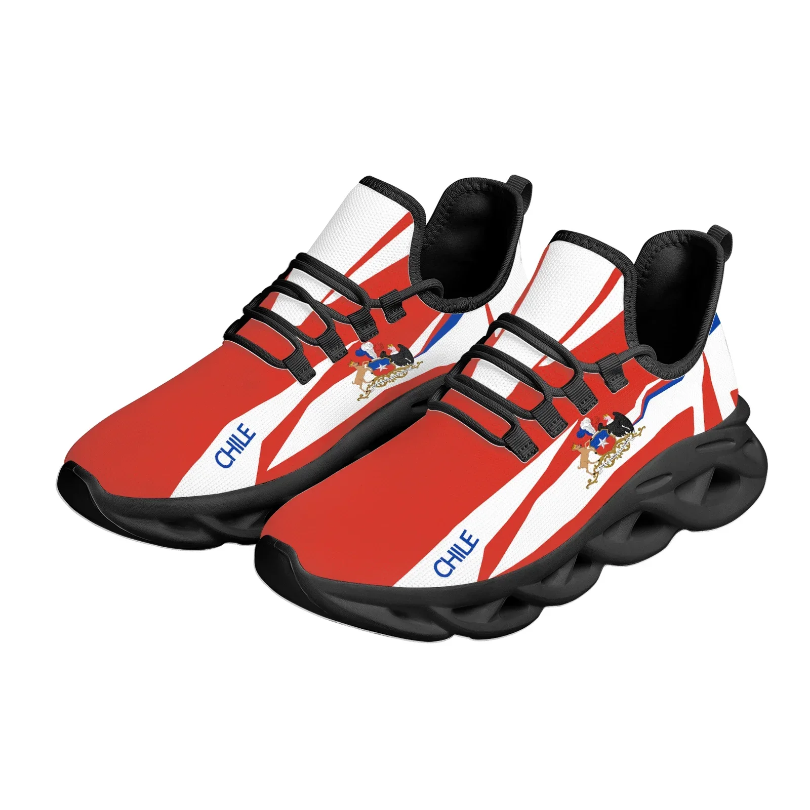 Chile Flag Brand Design Mesh Sneakers Andean Eagle Print Platform Vulcanized Shoes Comfortable Lightweight Running Shoes Zapatos
