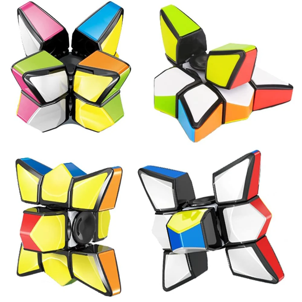 1x3x3 Magic Speed Cube Star Fidget Cube 2 in 1 Toy for Adults Teens Kids Handheld Lightweight Durable for AntiStress Sensory Toy 5