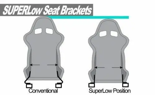 Adjust Low Down Ride Side Seat Mount Brackets