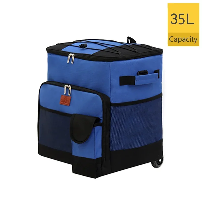 Glacière douce – Grand sac isotherme de 40 L pour pique-nique, camping, barbecue, plage, extérieur 35x26Hx23 | Leroy Merlin