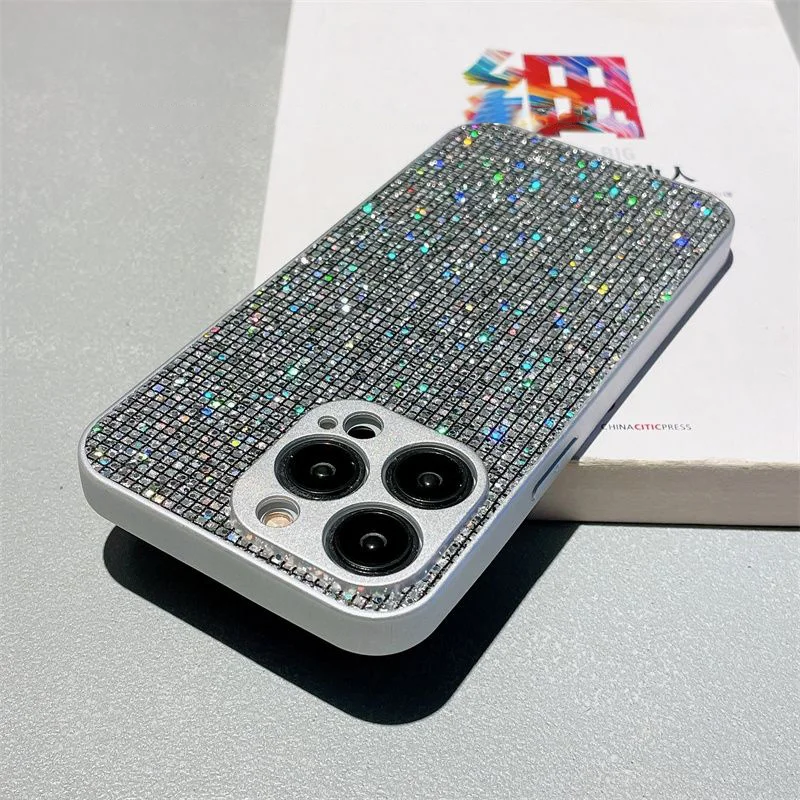 thumbnail image 1 of Funda de protección de lente para iPhone 14 Pro Max, carcasa dura de diamante brillante con diamantes de imitación para iPhone 12, 11, 13 Pro Max, 14 Plus, 15, 1 of 5
