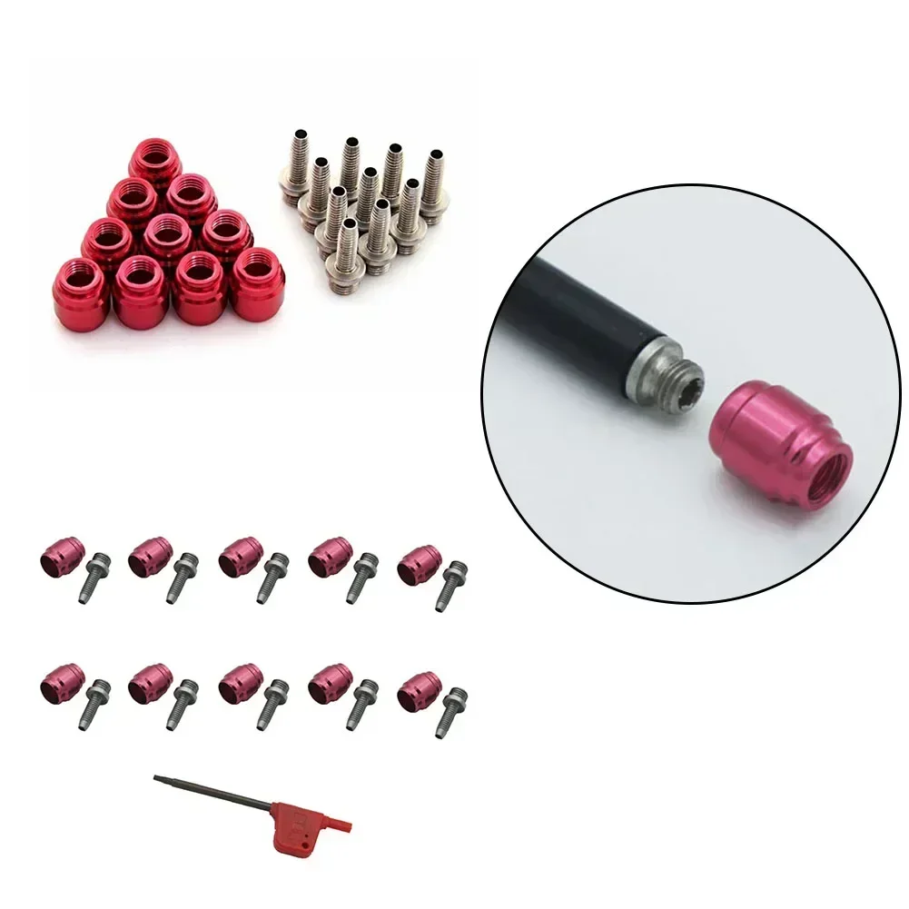 Mountain Bicycle Disc Brake 10 Set Loading Head Tubing Brake Oil Needle Olive Head For AVID Stealthama Jig
