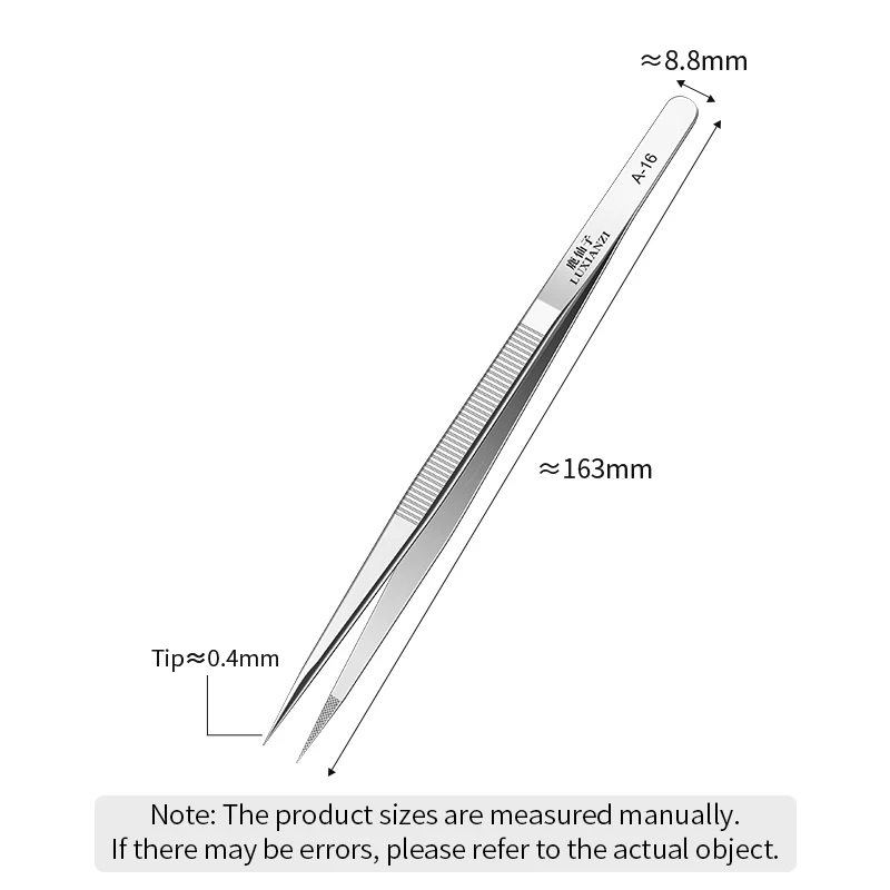 Luxianzi Precision Stainless Tweezers DIY Hand Tools for Electronics Phone Repair Forceps ESD Anti-static Industrial Tweezers tweezer tool,precision tweezers,esd anti static tweezers,phone repair tweezers
