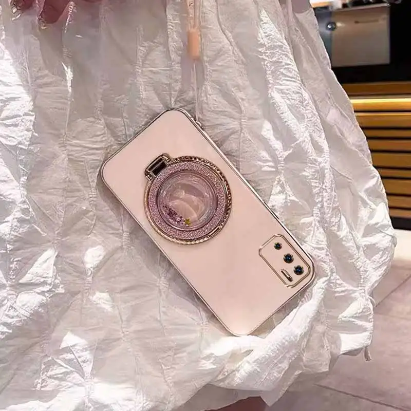 Sleek Circular Support Plating Phone Case