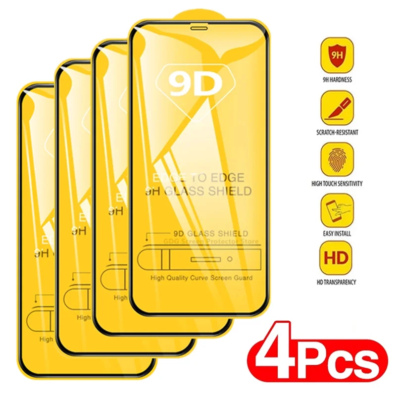 

9D Full Cover Protective Glass For OPPO A91 A94 A95 4G 5G A92S A93S Screen Protectors Realme Narzo 50i 50A 50 30 20 Pro 10A 20A