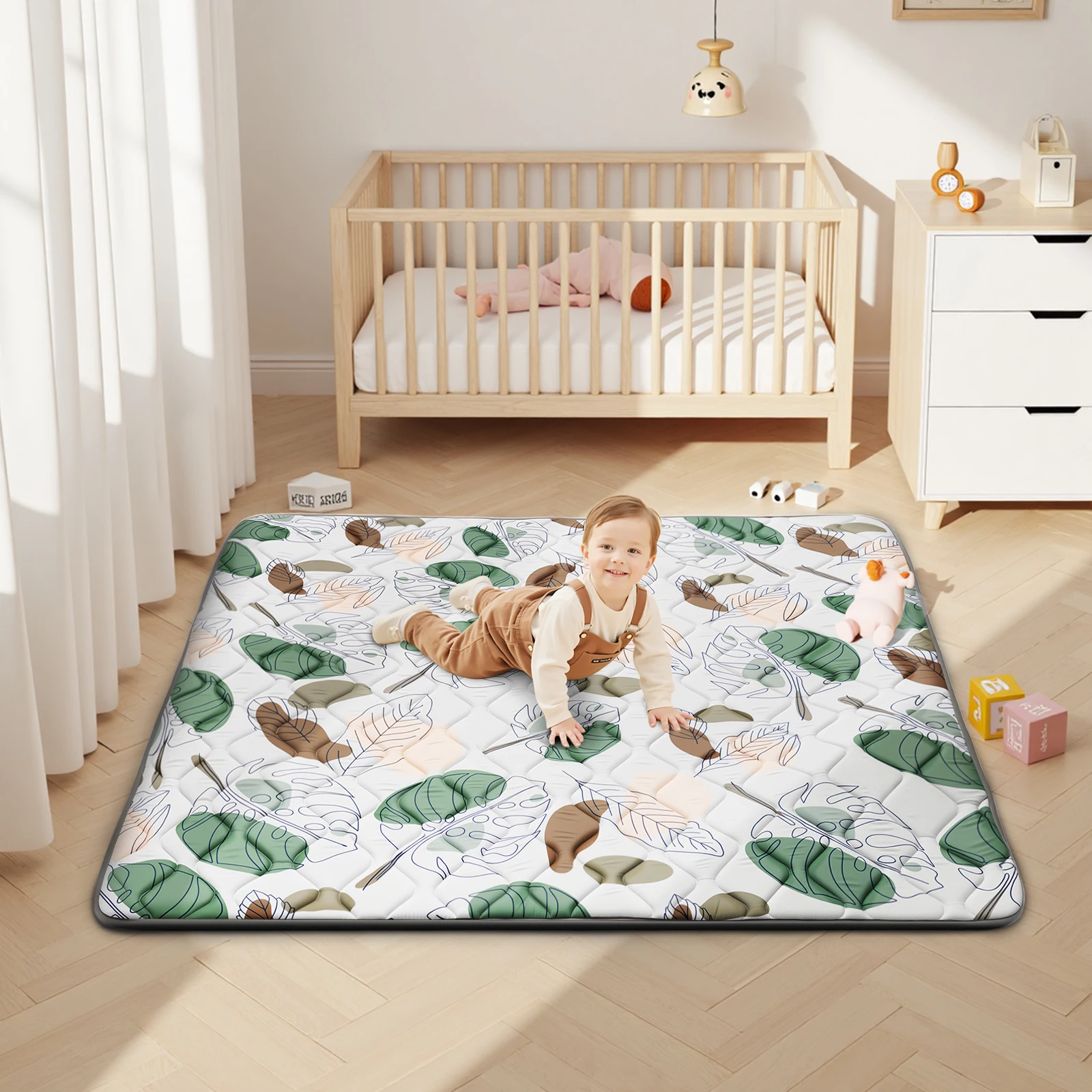 Extra Thick Baby Play Mat (50x50 in) for Playpen and Crawling,