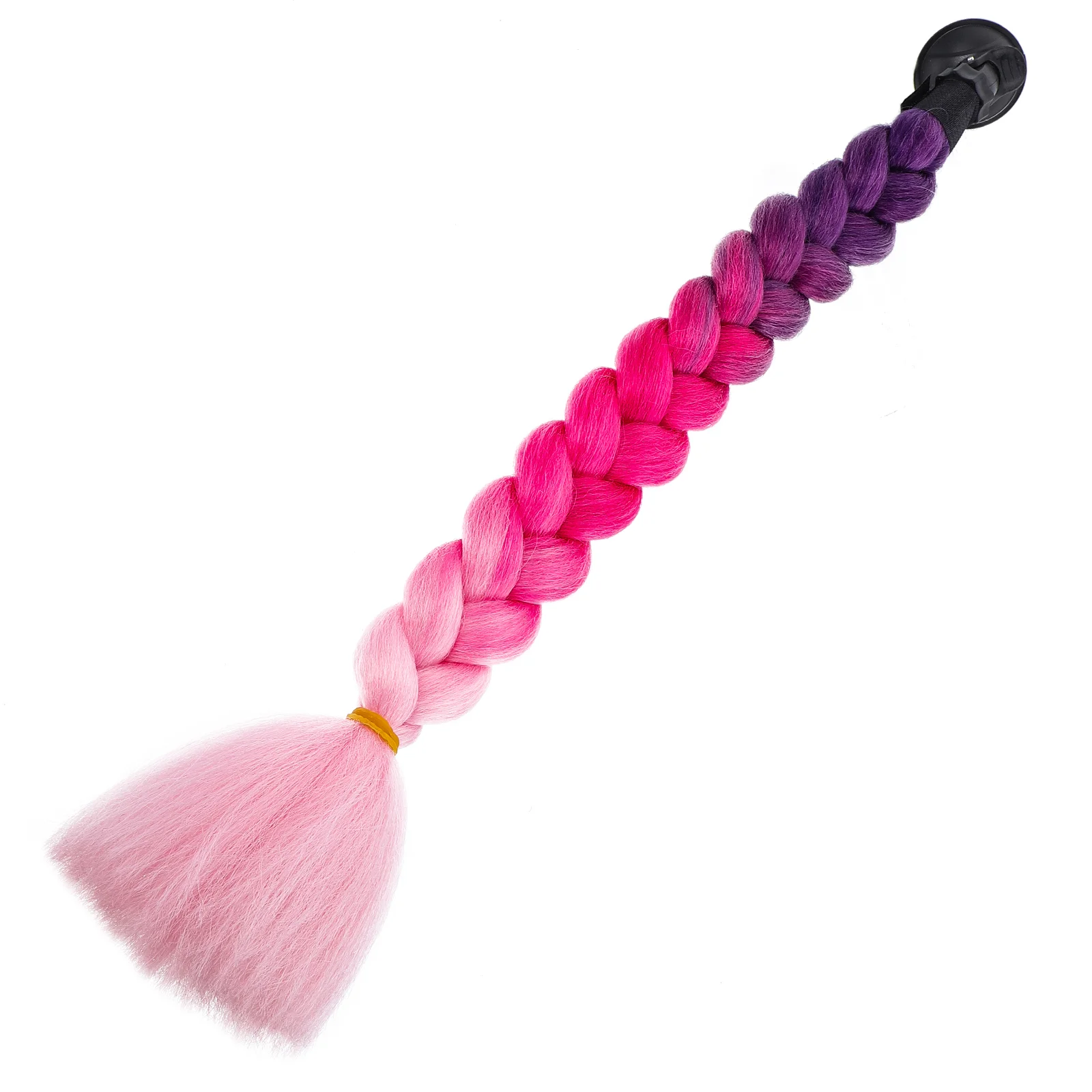 

Pigtail Braid Ponytail Hair with Suction Cup