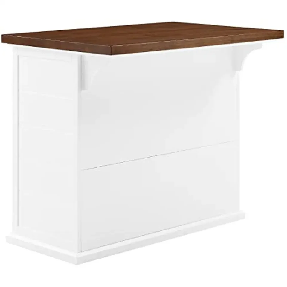 Wooden Kitchen Island Cabinet with Adjustable Shelves