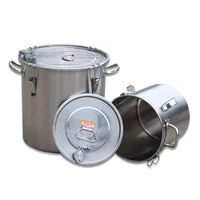 33L 304 Stainless Steel Barrel Fermentation Barrel Fruit Wine Wine Making Equipment Grain, Oil, Soup and Food Material Storage 1